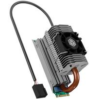 M.2 Heatpipe Kühler mit 30 mm Lüfter, aus Aluminium, Für 2280 M.2 SSD, silber (IB-M2HSF-705)