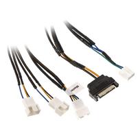 Akasa Flexa FP3S PWM Verteiler-Kabel (3 Lüfter) - gesleevt, 30cm (AK-CBFA06-30)