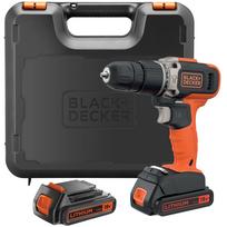 Black+Decker BCD003C2K-QW Schlagbohrmaschine 18V inkl. Koffer (BCD003C2K-QW)