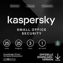 Kaspersky Small Office Security [25 Geräte - 1 Jahr] Base 25 Geräte + 25 Mobilgeräte + 3 Dateiserver - 1 Jahr