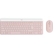 Logitech Slim Wireless Combo MK470 - Tastatur-und-Maus-Set - kabellos - 2,4 GHz - QWERTY - rosé (920-011314)