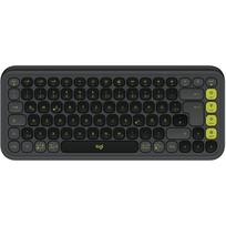 Logitech POP Icon Keys - Tastatur - kabellos - Bluetooth LE - QWERTZ - Deutsch - Graphite, grün (920-013059)