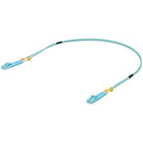 Ubiquiti UniFI - Patch-Kabel - LC Multi-Mode (M) bis LC Multi-Mode (M) - 50cm - Glasfaser - 50/125 Mikrometer - OM3 - Türkis (UOC-0.5)