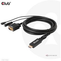 CABLE HDMI TO VGA 2M/M/M CAC-1712 CLUB3D