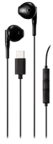 Ausinės STREETZ , 3-mygtukai, USB-C, juodos/ C210-BLK / 6612040