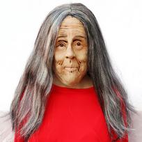 Senos moters kaukė Halloween Creepy raukšlėms veido kaukė Latekso Cosplay vakarėlio rekvizitai