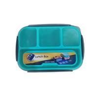 1PC Four Grid Format Lunch Box 1300ML Lunch Box For Students Sealed Leak Proof And Easy To Clean Student Bento Box 4&1300ml&1 žalia
