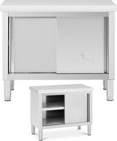 Royal Catering Maitinimo stalas su stumdomų durų spinta PELENAS 100 x 50 cm iki 330 kg
