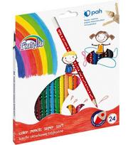 Spalvoti pieštukai FIORELLO Super Soft, 24 spalvų