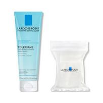 La Roche‑Posay Toleriane Purifying Foaming Cream Cleanser 125 mL + Vegan Cotton Pads 30 pcs — 1 Set