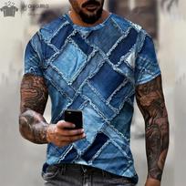 Vyriški marškinėliai 3D skaitmeninė mozaika grafinis spaudinys Vyriški dizainerio Vyriški marškinėliai Vyriški vasaros drabužiai Trumpomis rankovėmis T-shirt Gatvės viršūnės 5XL brown