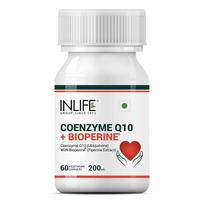 Kofermentas Q10 + Bioperinas (60 kapsulių, 200 mg), Kofermentas Q10 + Bioperinas, INLIFE