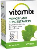 Vitamix atminčiai Ginkmedis, Ženšenis, Lecitinas, Vitaminas E, Cinkas ir Selenas, 30 kapsulių