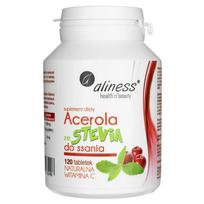 Aliness Acerola su stevija čiulpimui - 120 tablečių