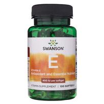 Swanson Natūralus vitaminas E 400 TV - 100 minkštųjų gelių