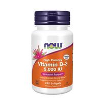 Now Foods Vitaminas D3 5000 TV - 240 minkštųjų gelių