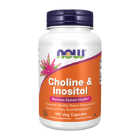 Now Foods Cholinas ir inozitolis - 100 Veg kapsulių
