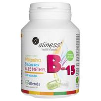Aliness Vitaminų B kompleksas B-15 Metil - 100 kapsulių