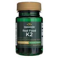 Swanson Vitaminas K2 200 mcg - 30 minkštųjų gelių