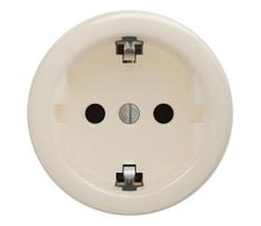 Kliklap - Retro namų rozetė be rėmelio SCHUKO 230V/16A smėlio spalvos