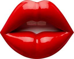 "Kare Design" sieninis objektas "Lips", raudonas, modernus, dekoratyvinis objektas, lūpų motyvas, kambario apdaila, lentynų apdaila, aksesuarai, svetainė, prieškambaris, namų biuras, miegamasis, 30 x 23 x 8 cm (V x Š x G)