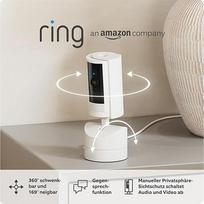 "Ring Pan-Tilt Indoor Camera" | Įjungiama naminių gyvūnėlių apsaugos kamera | 360° pasukimo ir 169° pakreipimo aprėptis, rankinis privatumo dangtelis, HD vaizdo įrašas, dvipusis pokalbis, "Wi-Fi" | 30 dienų nemokama "Ring Home" bandomoji versija