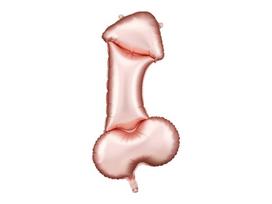 Balionas Foil balloon Penis, 55,5x112 cm, rožinio aukso spalvos