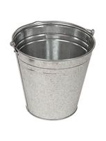 Cinkuotas plieninis kibiras, 12 l