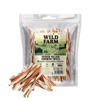 WILD FARM sumuštinis su vištiena ir menke 500g skanėstai šunims