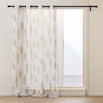 Smėlio spalvos iš šydo permatoma užuolaida 140x240 cm Kim – douceur d'intérieur
