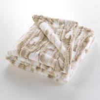 Smėlio spalvos iš dirbtinio kailio antklodė ir pledas 180x220 cm Cheyenne – douceur d'intérieur