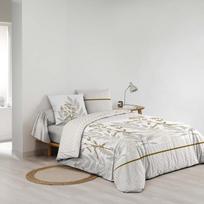 Smėlio spalvos iš medvilnės dvigulė/itin ilga patalynė su paklode/6 dalių 240x220 cm Raoni – douceur d'intérieur