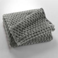 Pilkos spalvos iš mikroflanelės antklodė ir pledas 125x150 cm Mini Frosty – douceur d'intérieur