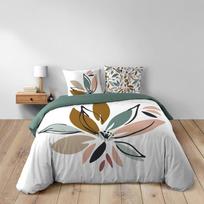 Baltos spalvos iš medvilnės dvigulė/itin ilga patalynė 240x220 cm Octavia – douceur d'intérieur