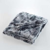 Pilkos spalvos iš dirbtinio kailio antklodė ir pledas 180x220 cm Antartic – douceur d'intérieur
