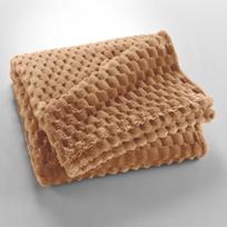 Rudos spalvos iš mikroflanelės antklodė ir pledas 125x150 cm Mini Frosty – douceur d'intérieur