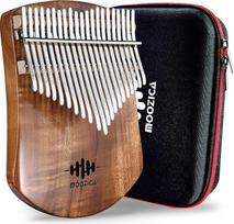 "Moozica Kalimba 21 klavišų, Koa medžio masyvas, viena medžio masyvo plokštelė, profesionali Kalimba Thumb Piano Marimba su mokymosi instrukcijomis ir aukštos kokybės dėklu (Koa, 21 klavišas)