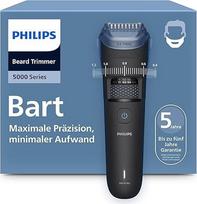 "Philips" barzdos kirptuvas "5000 Series" - savaime galandantys metaliniai peiliukai, 40 ilgio nustatymų, "BeardSense" technologija, plaukų rinktuvas, 100 % atsparus vandeniui, kelioninis dėklas, modelis BT5765/15