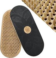 Bodhi Board® Sadhu Board Nagų lenta pėdoms Joga Joga Meditacija Mediena akupresūrai Akupunktūra Atsipalaidavimas Psichinė sveikata Masažas Nagų lenta