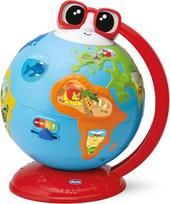 Chicco Edu Globe Mokomasis vokiškai kalbantis gaublys geografijos, muzikos, įdomybių, floros, faunos ir kt. mokymuisi, 300+ frazių, galvosūkių ir dainų, Montessori metodas