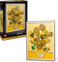 LEGO Art Vincentas Van Gogas - Saulėgrąžos - 3D gėlių paveikslas su judančiomis gėlėmis - dekoracija gyvenamajam kambariui ar biurui - rinkinys suaugusiesiems - kūrybiška dovanų idėja vyrams ir moterims 31215