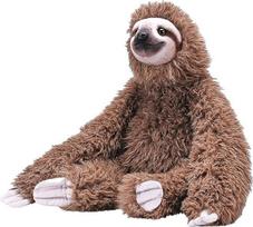 Wild Republic Artist Collection Sloth, Gift for Children, 38 cm, Plush Toy, Filling Material Consists of Spun Recycled Water Bottles, 15", Brown