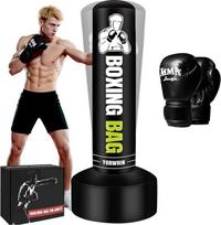 YORWHHIN pripučiamas smūgis maišas suaugusiųjų smūgis maišas stovintis laisvai stovintis kikbokso krepšiai įranga mokymo MMA Muay Thai fitneso