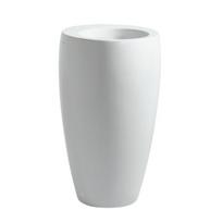 Praustuvas pastatomas ant grindų Laufen ALESSI ONE 53x53 cm, baltas su LCC H8119724001091, be skylės maišytuvui