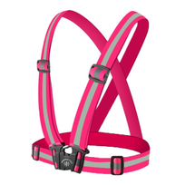 Vaikiška šviesą atspindinti liemenė „Nordic Grip Reflective vest Kids“ (Spalva: Rožinė)