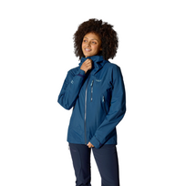 Moteriška lietaus striukė Rab Downpour Mountain Jacket Wmns (Dydžiai: S,Spalva: Tamsiai mėlyna)