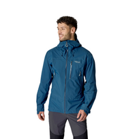 Vyriška lietaus striukė Rab Downpour Mountain Jacket (Dydžiai: XL,Spalva: Raudona)