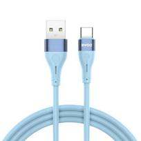 BWOO Minimalist Silicone 3A Cable X280C USB-A to USB-C blue