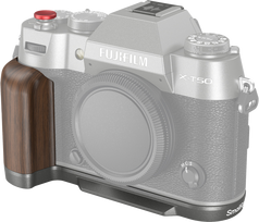 SmallRig 4736 Wooden L-Shape Grip for Fujifilm X-T50 Charcoal Sidabrinis