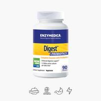 Enzymedica Digest™ + PROBIOTICS- fermentų ir probiotikų kompleksas, 90 vegetariškų kapsulių